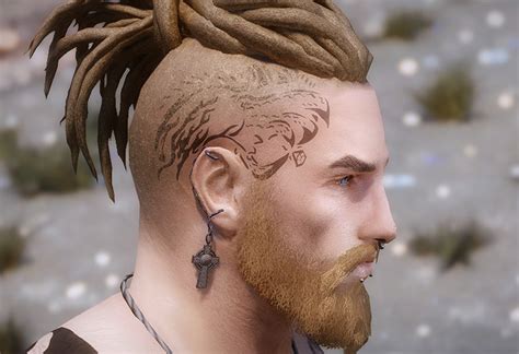 skyrim war paint|skyrim se male tattoo mod.